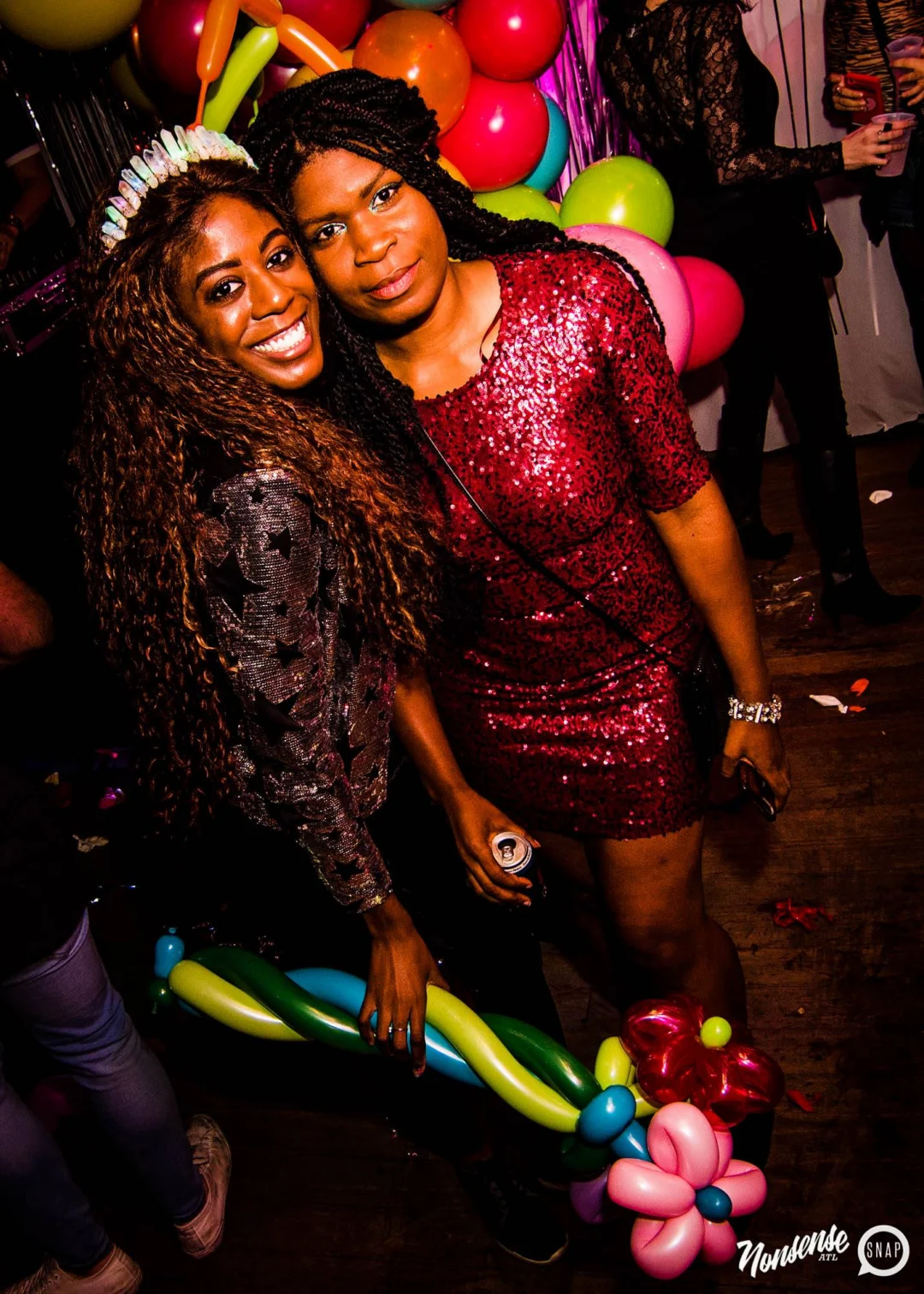 Nonsense: Balloons! November 2018 at The Basement, Thousands of balloons everywhere! Balloon Twisters! Balloon Walls! Kimber was the DJ!