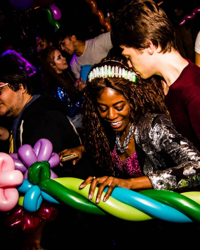 Nonsense: Balloons! November 2018 at The Basement, Thousands of balloons everywhere! Balloon Twisters! Balloon Walls! Kimber was the DJ!