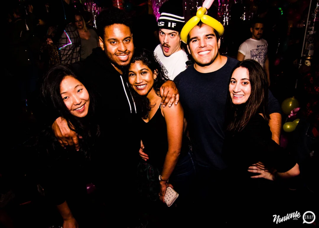Nonsense: Balloons! November 2018 at The Basement, Thousands of balloons everywhere! Balloon Twisters! Balloon Walls! Kimber was the DJ!