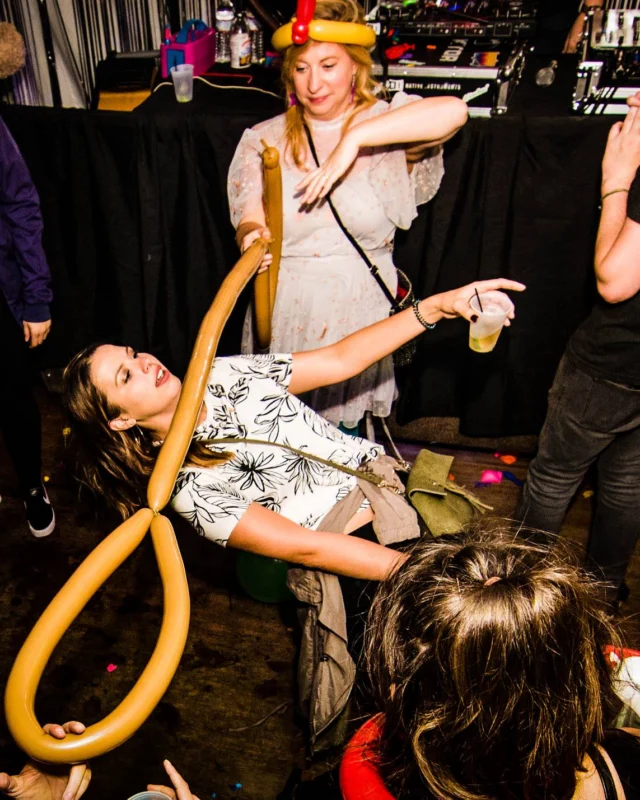 Nonsense: Balloons! November 2018 at The Basement, Thousands of balloons everywhere! Balloon Twisters! Balloon Walls! Kimber was the DJ!