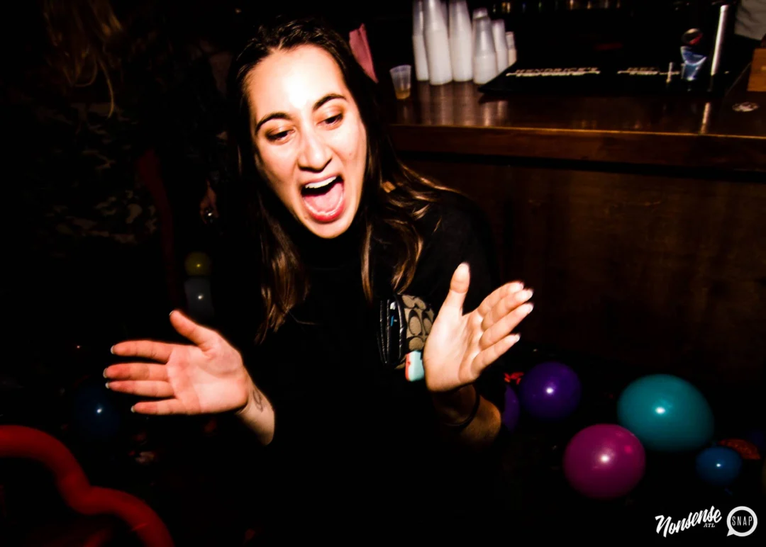 Nonsense: Balloons! November 2018 at The Basement, Thousands of balloons everywhere! Balloon Twisters! Balloon Walls! Kimber was the DJ!