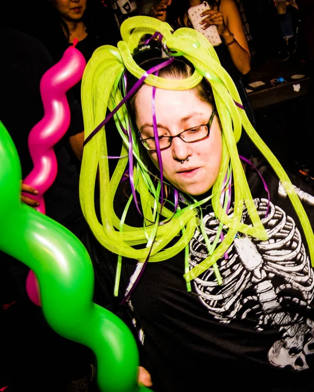 Nonsense: Balloons! November 2018 at The Basement, Thousands of balloons everywhere! Balloon Twisters! Balloon Walls! Kimber was the DJ!