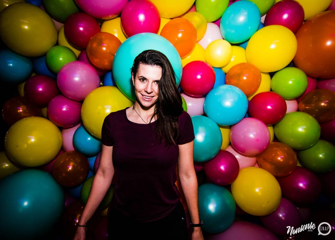 Nonsense: Balloons! November 2018 at The Basement, Thousands of balloons everywhere! Balloon Twisters! Balloon Walls! Kimber was the DJ!
