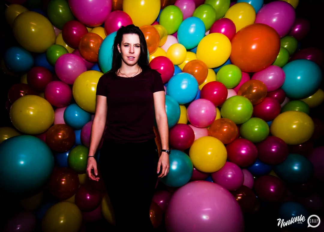 Nonsense: Balloons! November 2018 at The Basement, Thousands of balloons everywhere! Balloon Twisters! Balloon Walls! Kimber was the DJ!