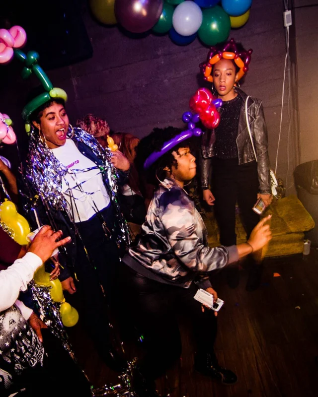 Nonsense: Balloons! November 2018 at The Basement, Thousands of balloons everywhere! Balloon Twisters! Balloon Walls! Kimber was the DJ!