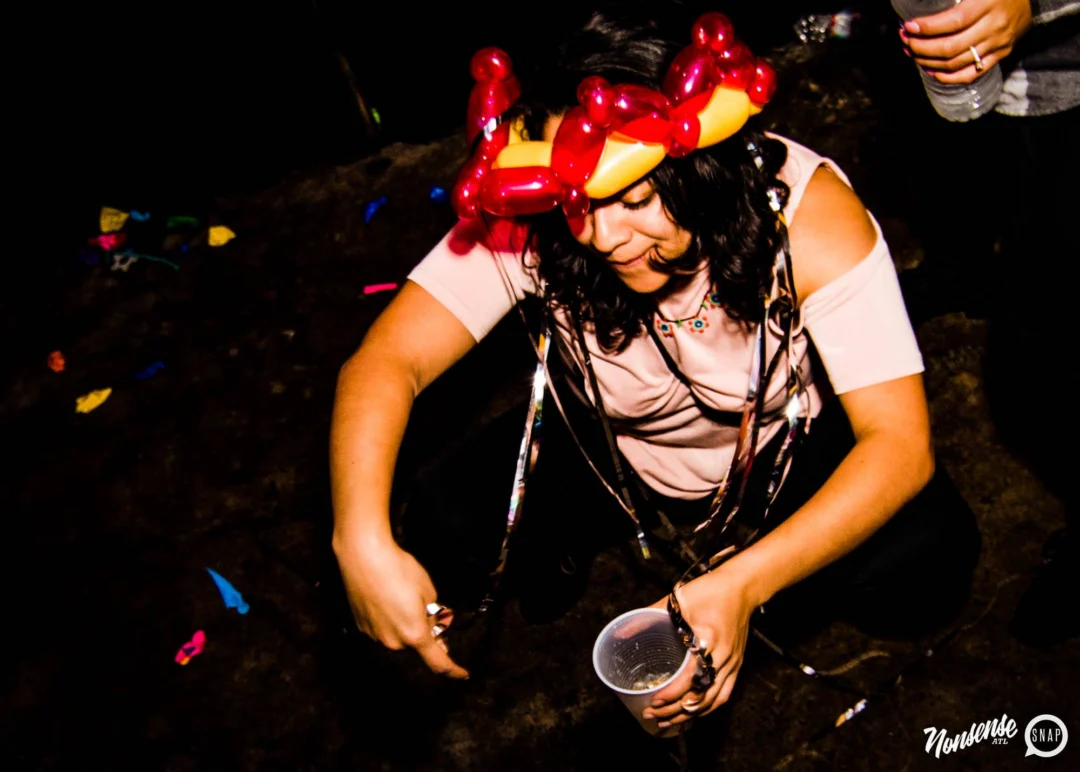 Nonsense: Balloons! November 2018 at The Basement, Thousands of balloons everywhere! Balloon Twisters! Balloon Walls! Kimber was the DJ!