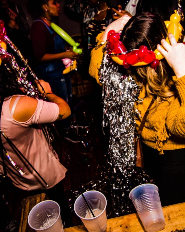 Nonsense: Balloons! November 2018 at The Basement, Thousands of balloons everywhere! Balloon Twisters! Balloon Walls! Kimber was the DJ!