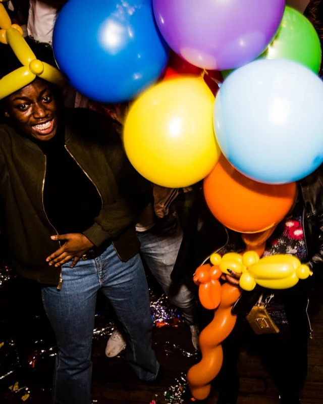 Nonsense: Balloons! November 2018 at The Basement, Thousands of balloons everywhere! Balloon Twisters! Balloon Walls! Kimber was the DJ!