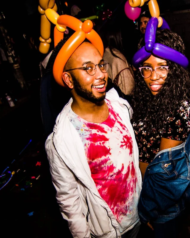 Nonsense: Balloons! November 2018 at The Basement, Thousands of balloons everywhere! Balloon Twisters! Balloon Walls! Kimber was the DJ!