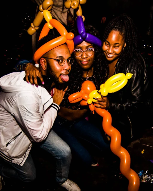 Nonsense: Balloons! November 2018 at The Basement, Thousands of balloons everywhere! Balloon Twisters! Balloon Walls! Kimber was the DJ!