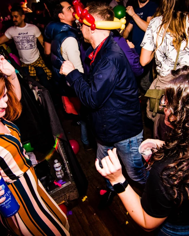 Nonsense: Balloons! November 2018 at The Basement, Thousands of balloons everywhere! Balloon Twisters! Balloon Walls! Kimber was the DJ!