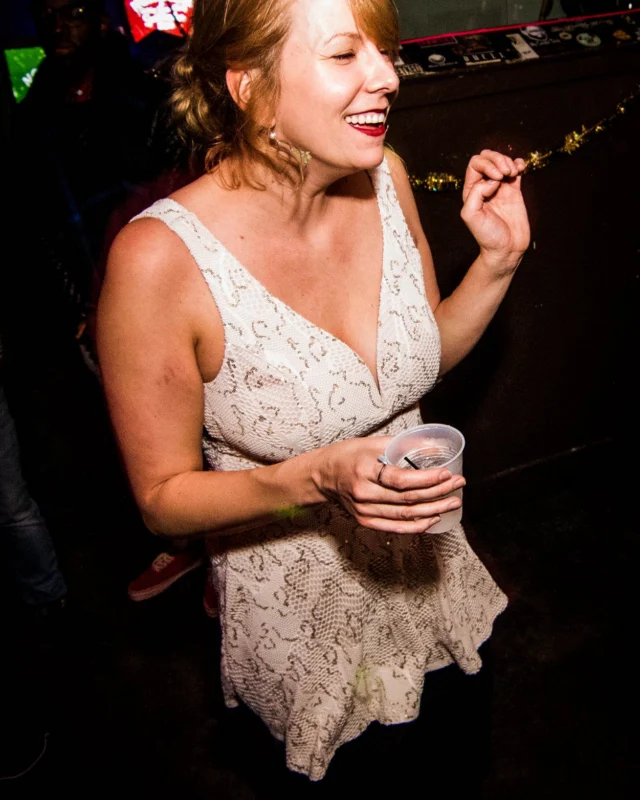 Nonsense: 2018 Holiday Dance Party Spectacular! Friday, December 21, 2018 at The Basement, East Atlanta. Santa! Krampus! Elves! Kimber! Fuller! Edgewood Nasty! Friends! ALL THE LIGHTS! This is Nonsense. Photo by Stephanie Heath/Oh Snap.
