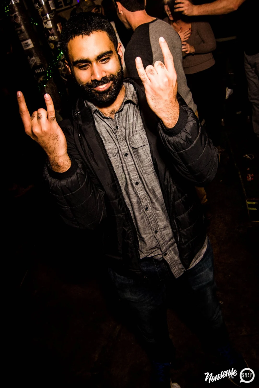Nonsense: 2018 Holiday Dance Party Spectacular! Friday, December 21, 2018 at The Basement, East Atlanta. Santa! Krampus! Elves! Kimber! Fuller! Edgewood Nasty! Friends! ALL THE LIGHTS! This is Nonsense. Photo by Stephanie Heath/Oh Snap.