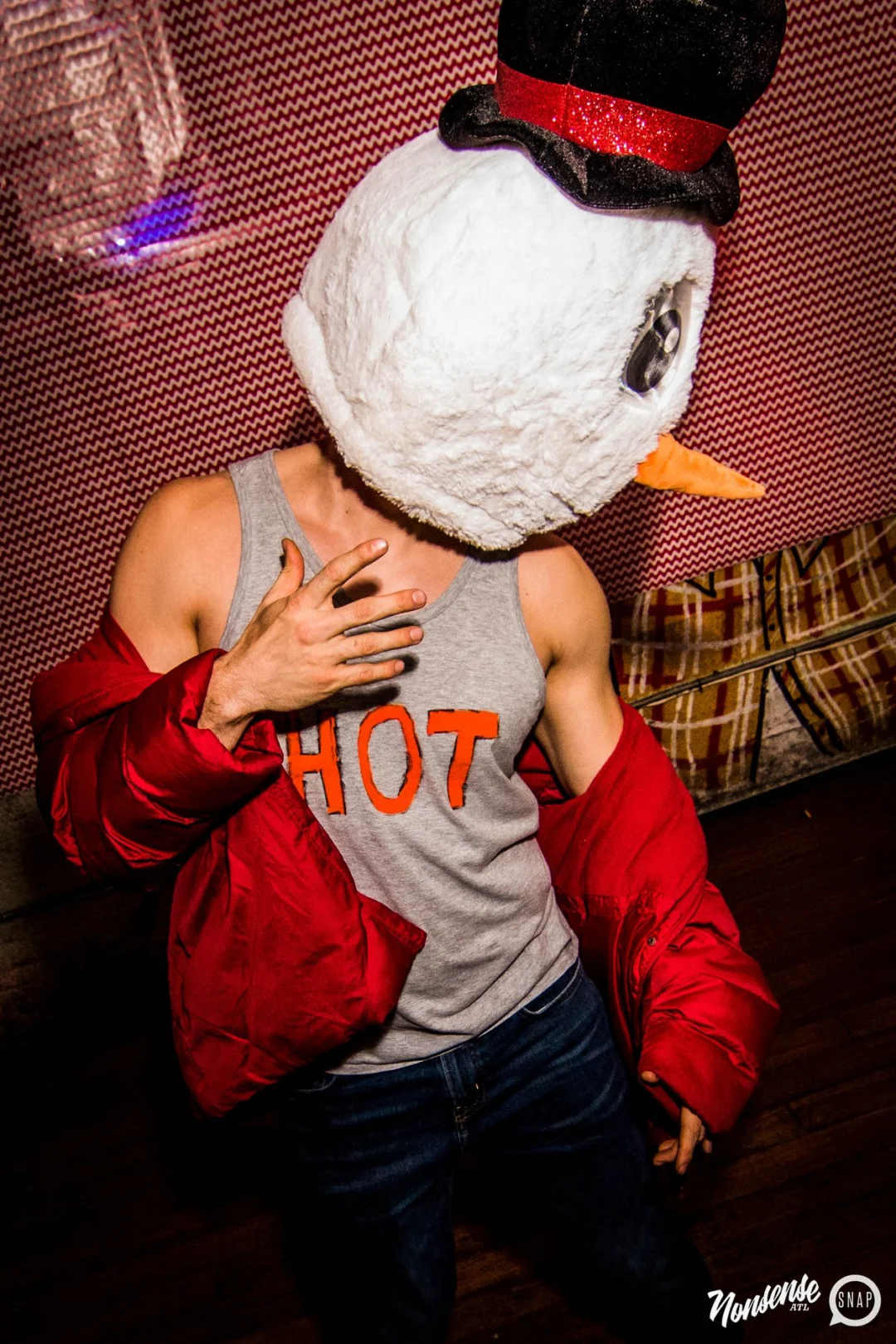 Nonsense: 2018 Holiday Dance Party Spectacular! Friday, December 21, 2018 at The Basement, East Atlanta. Santa! Krampus! Elves! Kimber! Fuller! Edgewood Nasty! Friends! ALL THE LIGHTS! This is Nonsense. Photo by Stephanie Heath/Oh Snap.