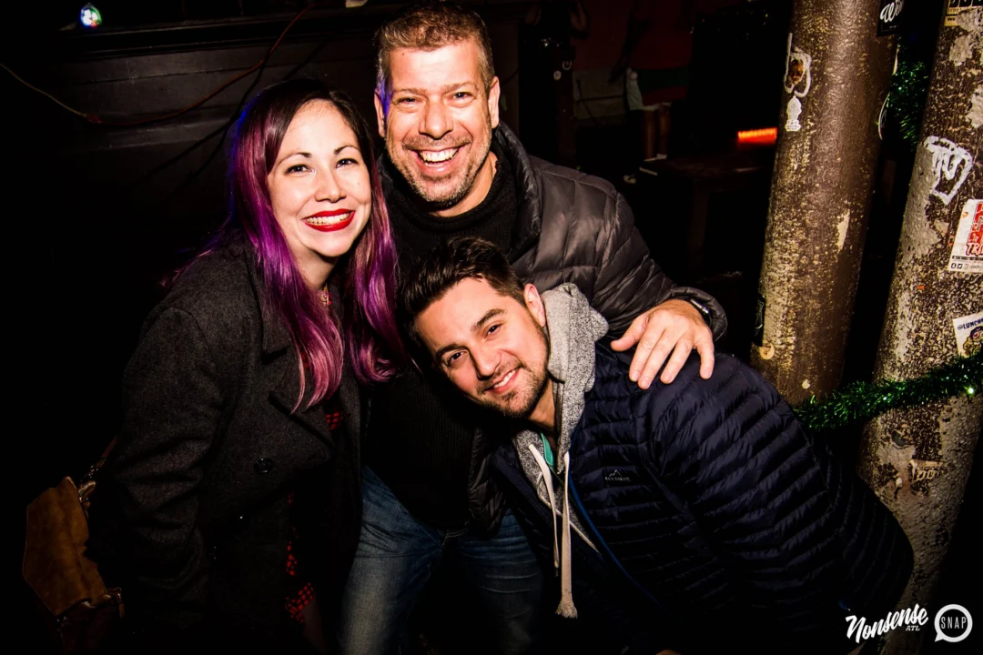 Nonsense: 2018 Holiday Dance Party Spectacular! Friday, December 21, 2018 at The Basement, East Atlanta. Santa! Krampus! Elves! Kimber! Fuller! Edgewood Nasty! Friends! ALL THE LIGHTS! This is Nonsense. Photo by Stephanie Heath/Oh Snap.