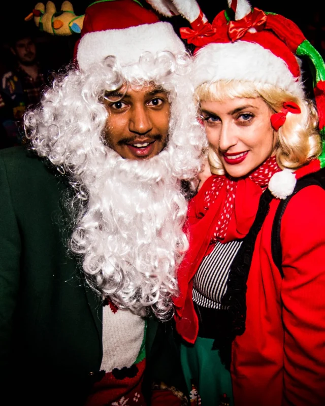 Nonsense: 2018 Holiday Dance Party Spectacular! Friday, December 21, 2018 at The Basement, East Atlanta. Santa! Krampus! Elves! Kimber! Fuller! Edgewood Nasty! Friends! ALL THE LIGHTS! This is Nonsense. Photo by Stephanie Heath/Oh Snap.