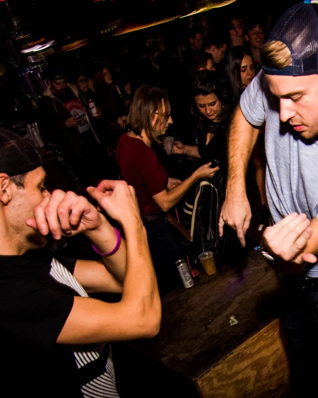 Nonsense: 2018 Holiday Dance Party Spectacular! Friday, December 21, 2018 at The Basement, East Atlanta. Santa! Krampus! Elves! Kimber! Fuller! Edgewood Nasty! Friends! ALL THE LIGHTS! This is Nonsense. Photo by Stephanie Heath/Oh Snap.