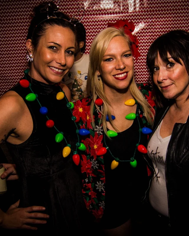 Nonsense: 2018 Holiday Dance Party Spectacular! Friday, December 21, 2018 at The Basement, East Atlanta. Santa! Krampus! Elves! Kimber! Fuller! Edgewood Nasty! Friends! ALL THE LIGHTS! This is Nonsense. Photo by Stephanie Heath/Oh Snap.