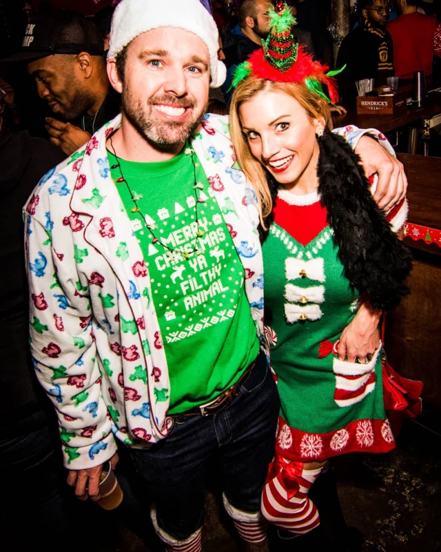 Nonsense: 2018 Holiday Dance Party Spectacular! Friday, December 21, 2018 at The Basement, East Atlanta. Santa! Krampus! Elves! Kimber! Fuller! Edgewood Nasty! Friends! ALL THE LIGHTS! This is Nonsense. Photo by Stephanie Heath/Oh Snap.