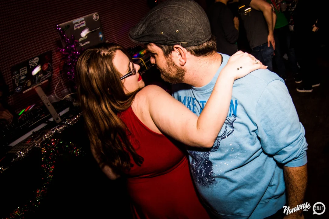Nonsense: 2018 Holiday Dance Party Spectacular! Friday, December 21, 2018 at The Basement, East Atlanta. Santa! Krampus! Elves! Kimber! Fuller! Edgewood Nasty! Friends! ALL THE LIGHTS! This is Nonsense. Photo by Stephanie Heath/Oh Snap.