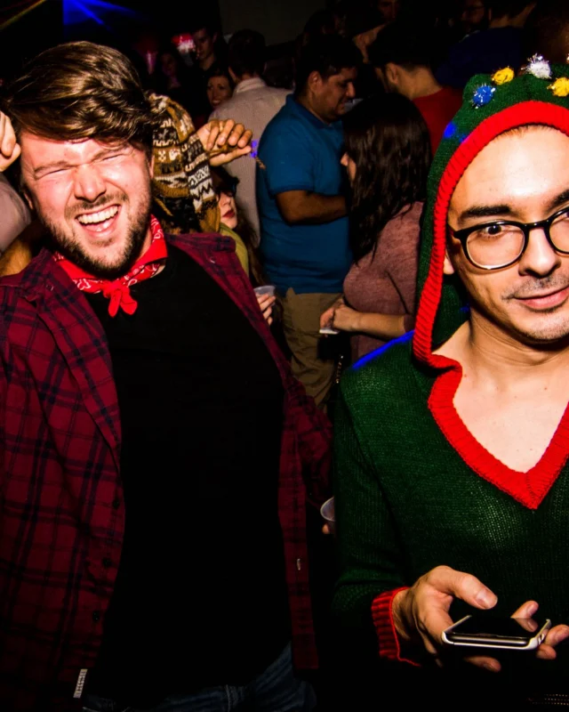 Nonsense: 2018 Holiday Dance Party Spectacular! Friday, December 21, 2018 at The Basement, East Atlanta. Santa! Krampus! Elves! Kimber! Fuller! Edgewood Nasty! Friends! ALL THE LIGHTS! This is Nonsense. Photo by Stephanie Heath/Oh Snap.