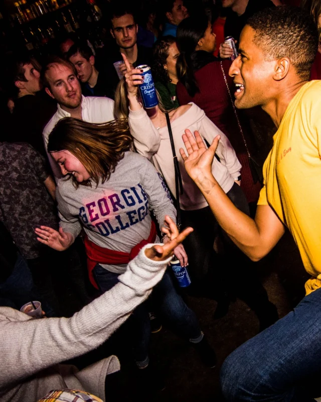 Nonsense: 2018 Holiday Dance Party Spectacular! Friday, December 21, 2018 at The Basement, East Atlanta. Santa! Krampus! Elves! Kimber! Fuller! Edgewood Nasty! Friends! ALL THE LIGHTS! This is Nonsense. Photo by Stephanie Heath/Oh Snap.