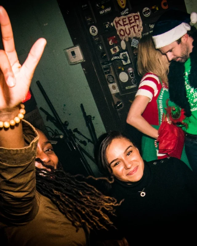 Nonsense: 2018 Holiday Dance Party Spectacular! Friday, December 21, 2018 at The Basement, East Atlanta. Santa! Krampus! Elves! Kimber! Fuller! Edgewood Nasty! Friends! ALL THE LIGHTS! This is Nonsense. Photo by Stephanie Heath/Oh Snap.