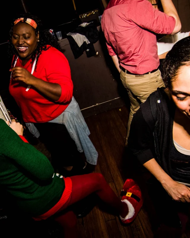 Nonsense: 2018 Holiday Dance Party Spectacular! Friday, December 21, 2018 at The Basement, East Atlanta. Santa! Krampus! Elves! Kimber! Fuller! Edgewood Nasty! Friends! ALL THE LIGHTS! This is Nonsense. Photo by Stephanie Heath/Oh Snap.