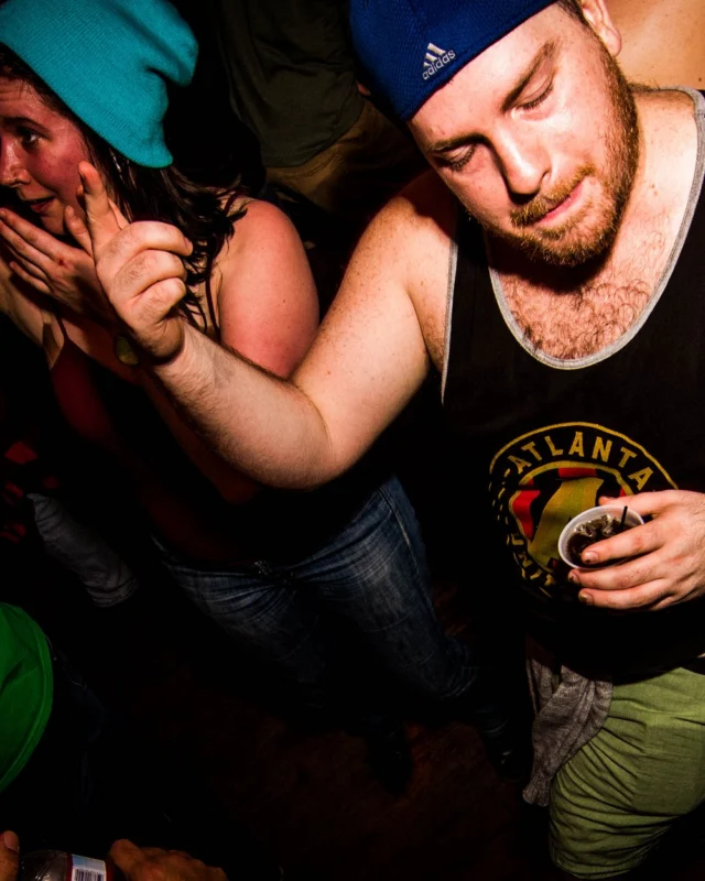 Nonsense: 2018 Holiday Dance Party Spectacular! Friday, December 21, 2018 at The Basement, East Atlanta. Santa! Krampus! Elves! Kimber! Fuller! Edgewood Nasty! Friends! ALL THE LIGHTS! This is Nonsense. Photo by Stephanie Heath/Oh Snap.