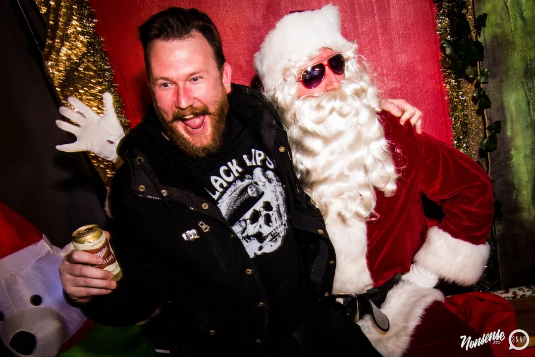 Nonsense: 2018 Holiday Dance Party Spectacular! Friday, December 21, 2018 at The Basement, East Atlanta. Santa! Krampus! Elves! Kimber! Fuller! Edgewood Nasty! Friends! ALL THE LIGHTS! This is Nonsense. Photo by Stephanie Heath/Oh Snap.