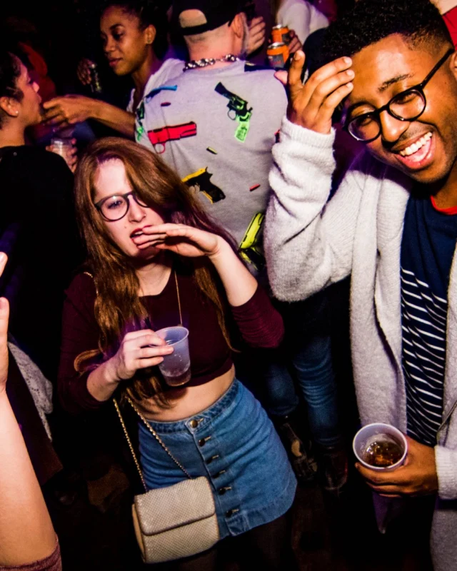 Nonsense: 2018 Holiday Dance Party Spectacular! Friday, December 21, 2018 at The Basement, East Atlanta. Santa! Krampus! Elves! Kimber! Fuller! Edgewood Nasty! Friends! ALL THE LIGHTS! This is Nonsense. Photo by Stephanie Heath/Oh Snap.