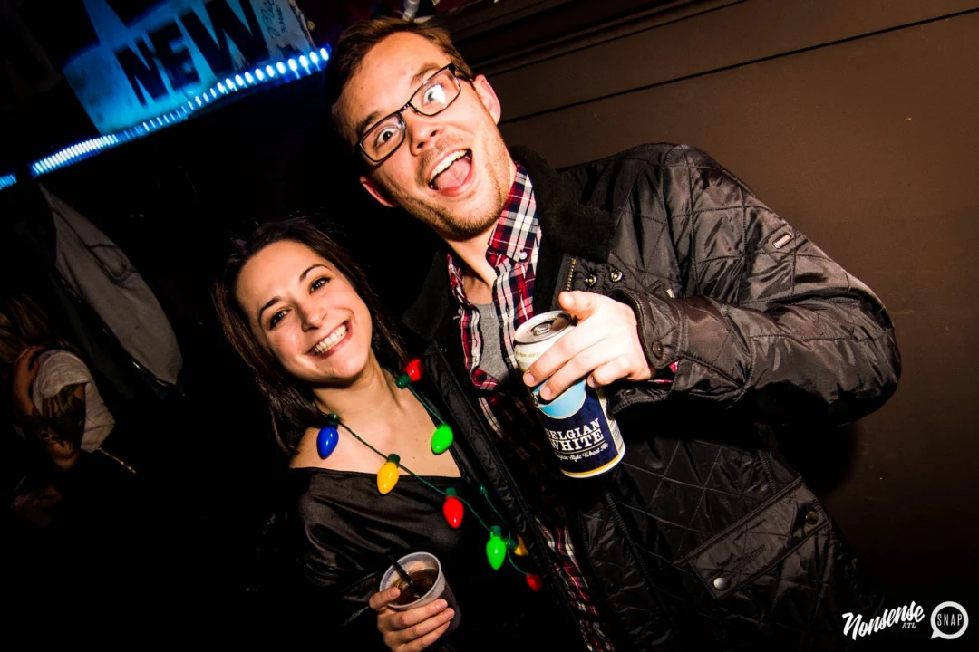 Nonsense: 2018 Holiday Dance Party Spectacular! Friday, December 21, 2018 at The Basement, East Atlanta. Santa! Krampus! Elves! Kimber! Fuller! Edgewood Nasty! Friends! ALL THE LIGHTS! This is Nonsense. Photo by Stephanie Heath/Oh Snap.