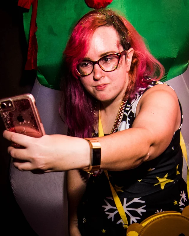Nonsense: 2018 Holiday Dance Party Spectacular! Friday, December 21, 2018 at The Basement, East Atlanta. Santa! Krampus! Elves! Kimber! Fuller! Edgewood Nasty! Friends! ALL THE LIGHTS! This is Nonsense. Photo by Stephanie Heath/Oh Snap.