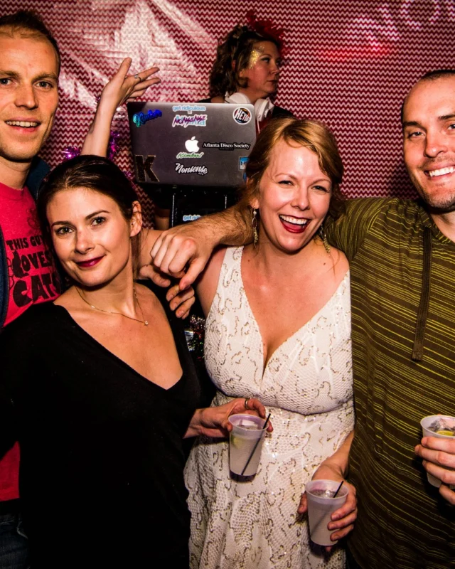 Nonsense: 2018 Holiday Dance Party Spectacular! Friday, December 21, 2018 at The Basement, East Atlanta. Santa! Krampus! Elves! Kimber! Fuller! Edgewood Nasty! Friends! ALL THE LIGHTS! This is Nonsense. Photo by Stephanie Heath/Oh Snap.
