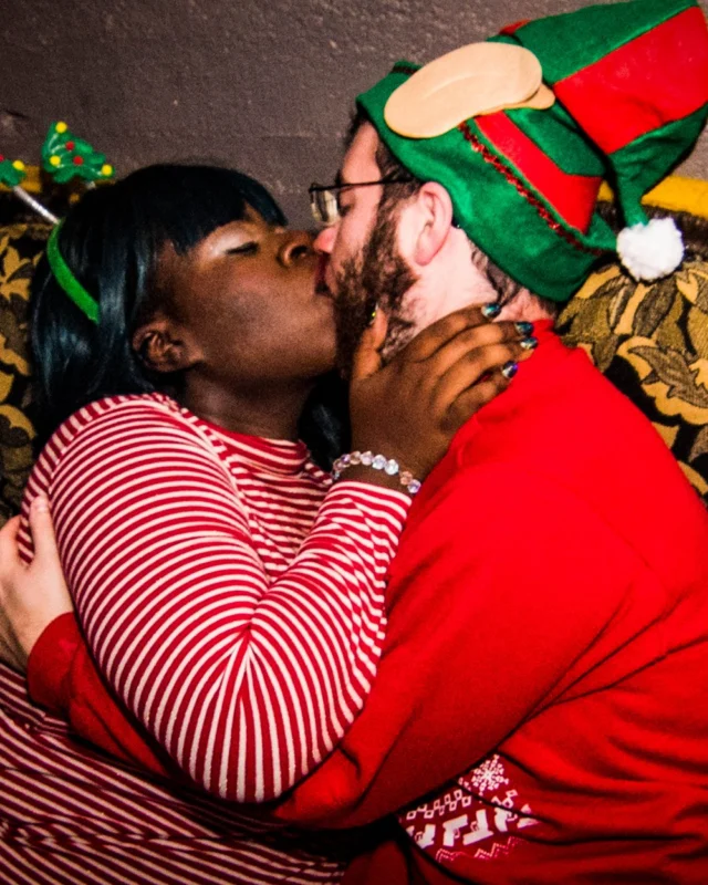 Nonsense: 2018 Holiday Dance Party Spectacular! Friday, December 21, 2018 at The Basement, East Atlanta. Santa! Krampus! Elves! Kimber! Fuller! Edgewood Nasty! Friends! ALL THE LIGHTS! This is Nonsense. Photo by Stephanie Heath/Oh Snap.