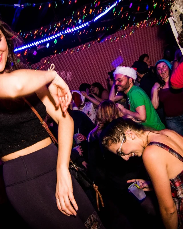 Nonsense: 2018 Holiday Dance Party Spectacular! Friday, December 21, 2018 at The Basement, East Atlanta. Santa! Krampus! Elves! Kimber! Fuller! Edgewood Nasty! Friends! ALL THE LIGHTS! This is Nonsense. Photo by Stephanie Heath/Oh Snap.