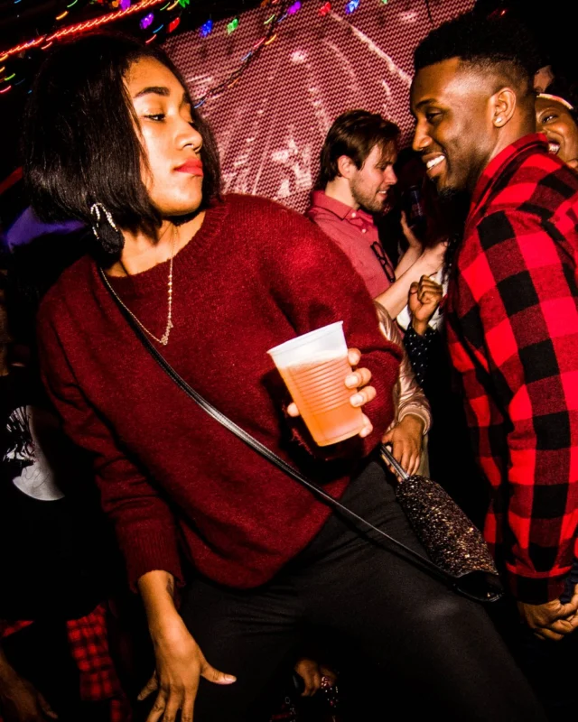 Nonsense: 2018 Holiday Dance Party Spectacular! Friday, December 21, 2018 at The Basement, East Atlanta. Santa! Krampus! Elves! Kimber! Fuller! Edgewood Nasty! Friends! ALL THE LIGHTS! This is Nonsense. Photo by Stephanie Heath/Oh Snap.