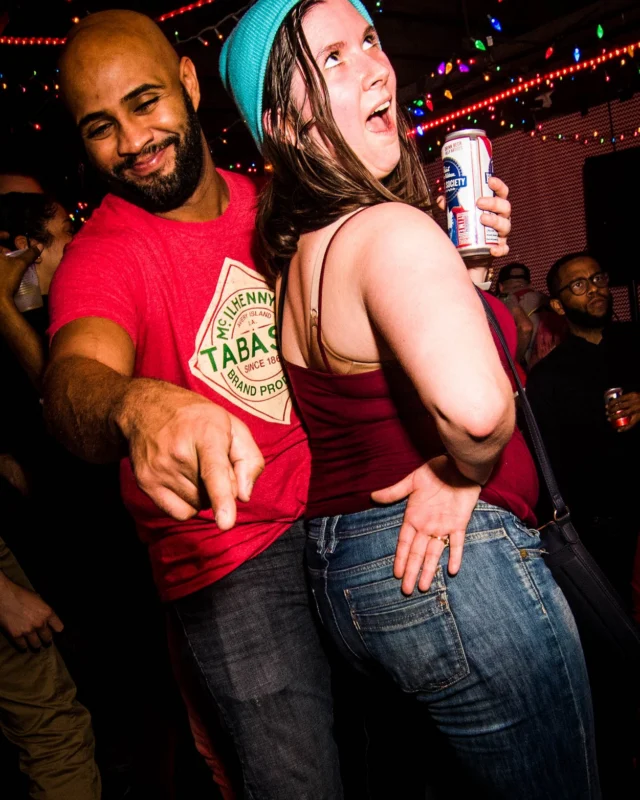 Nonsense: 2018 Holiday Dance Party Spectacular! Friday, December 21, 2018 at The Basement, East Atlanta. Santa! Krampus! Elves! Kimber! Fuller! Edgewood Nasty! Friends! ALL THE LIGHTS! This is Nonsense. Photo by Stephanie Heath/Oh Snap.