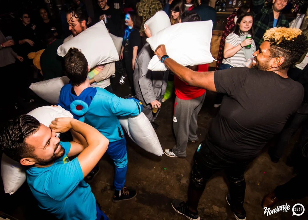 Nonsense: Slumber Party - January 18, 2019 at The Basement, East Atlanta. Nonsense will give you a new experience and reason to leave the couch on the 3rd Friday of every month! Kimber is the DJ. Photos by OhSnap.