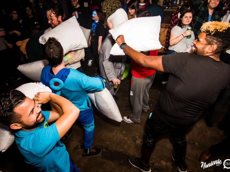 Nonsense: Slumber Party - January 18, 2019 at The Basement, East Atlanta. Nonsense will give you a new experience and reason to leave the couch on the 3rd Friday of every month! Kimber is the DJ. Photos by OhSnap.