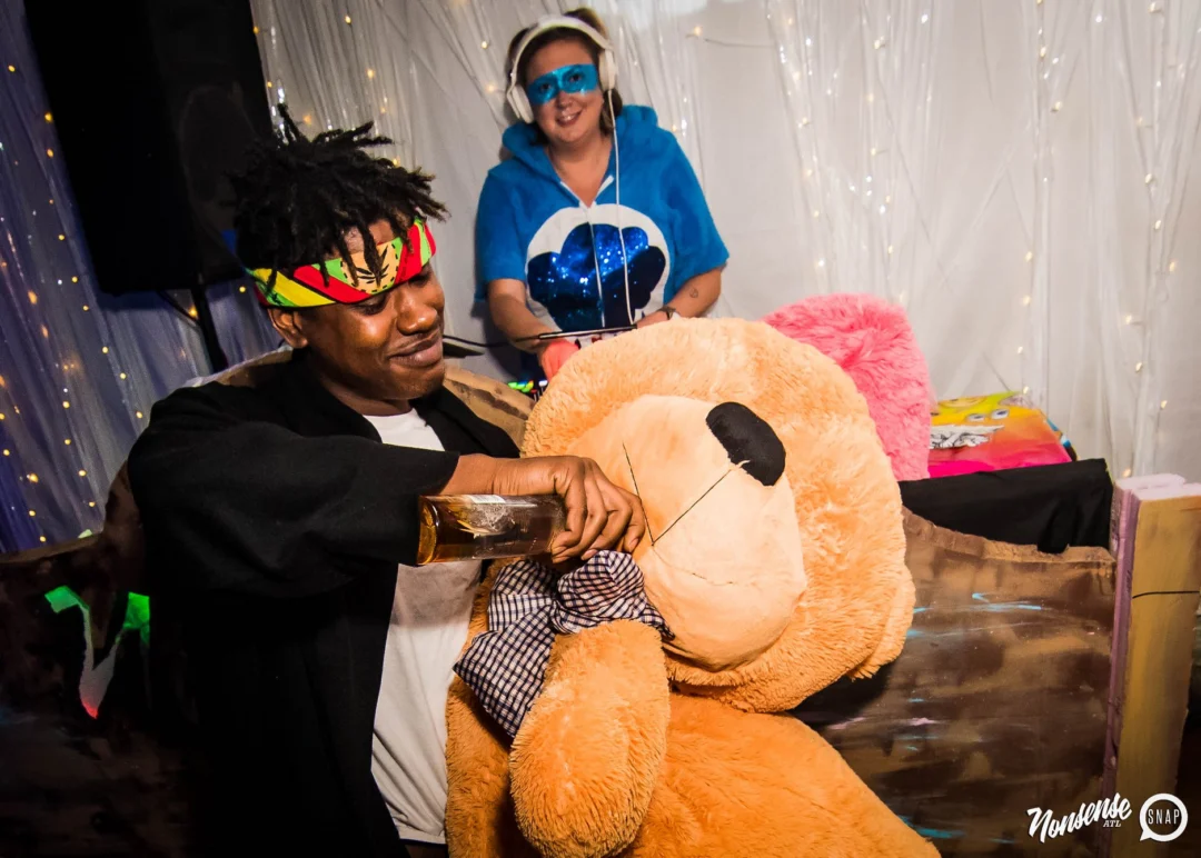 Nonsense: Slumber Party - January 18, 2019 at The Basement, East Atlanta. Nonsense will give you a new experience and reason to leave the couch on the 3rd Friday of every month! Kimber is the DJ. Photos by OhSnap.