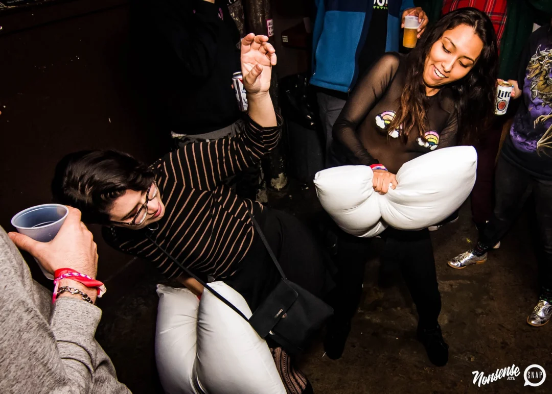 Nonsense: Slumber Party - January 18, 2019 at The Basement, East Atlanta. Nonsense will give you a new experience and reason to leave the couch on the 3rd Friday of every month! Kimber is the DJ. Photos by OhSnap.