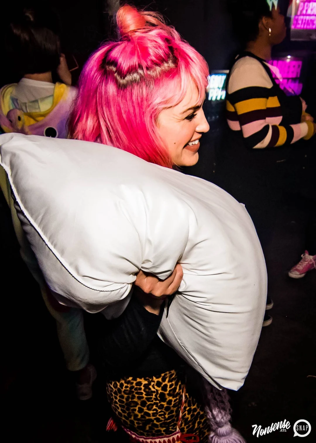 Nonsense: Slumber Party - January 18, 2019 at The Basement, East Atlanta. Nonsense will give you a new experience and reason to leave the couch on the 3rd Friday of every month! Kimber is the DJ. Photos by OhSnap.