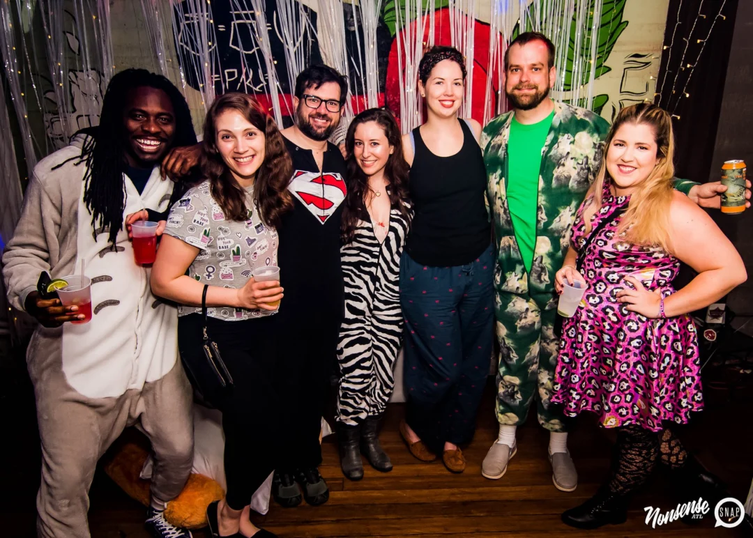 Nonsense: Slumber Party - January 18, 2019 at The Basement, East Atlanta. Nonsense will give you a new experience and reason to leave the couch on the 3rd Friday of every month! Kimber is the DJ. Photos by OhSnap.