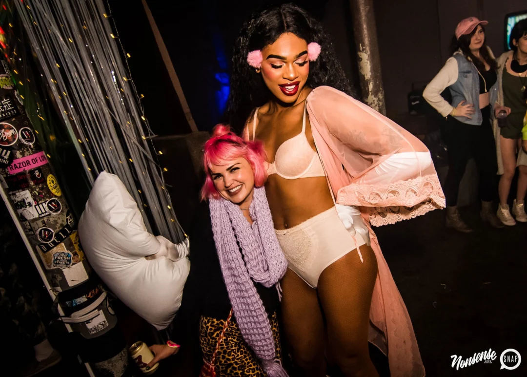 Nonsense: Slumber Party - January 18, 2019 at The Basement, East Atlanta. Nonsense will give you a new experience and reason to leave the couch on the 3rd Friday of every month! Kimber is the DJ. Photos by OhSnap.