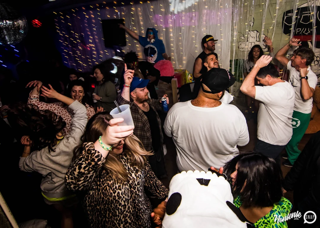 Nonsense: Slumber Party - January 18, 2019 at The Basement, East Atlanta. Nonsense will give you a new experience and reason to leave the couch on the 3rd Friday of every month! Kimber is the DJ. Photos by OhSnap.