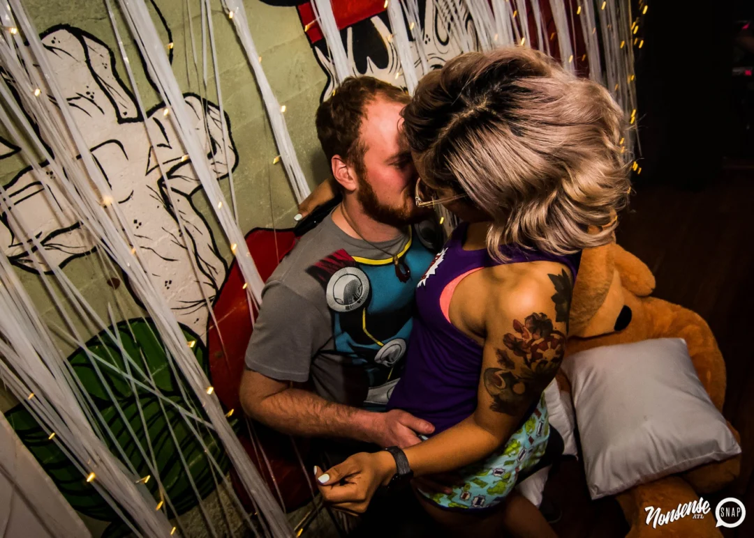 Nonsense: Slumber Party - January 18, 2019 at The Basement, East Atlanta. Nonsense will give you a new experience and reason to leave the couch on the 3rd Friday of every month! Kimber is the DJ. Photos by OhSnap.