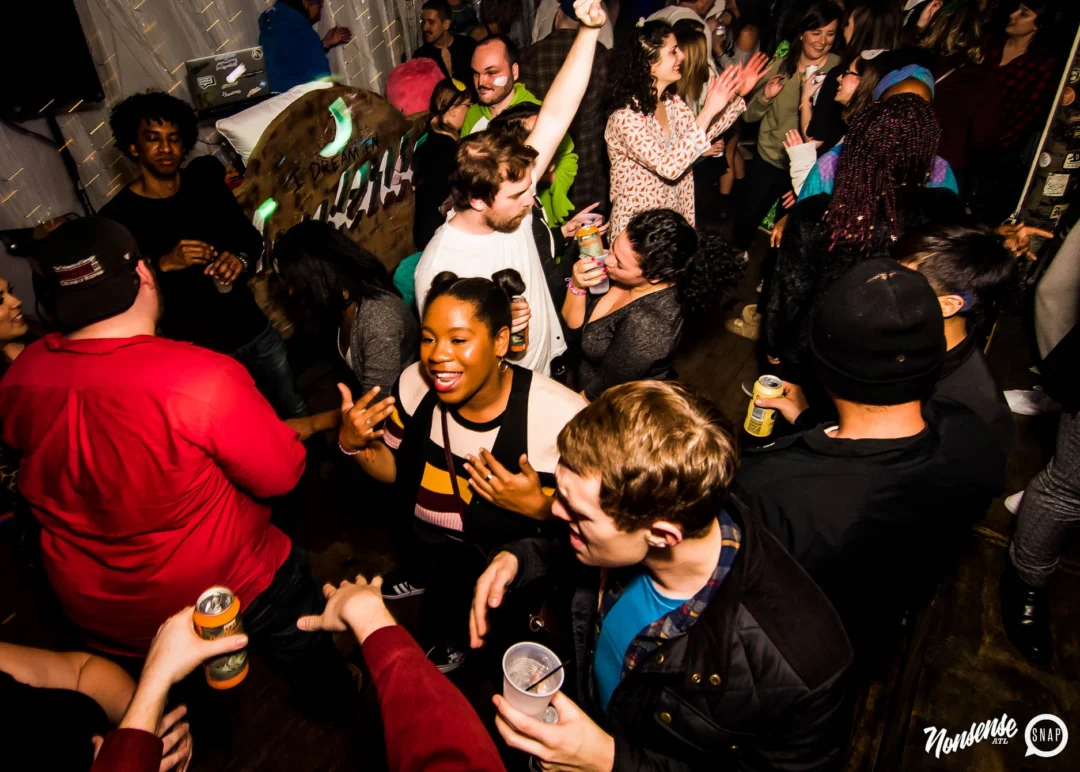 Nonsense: Slumber Party - January 18, 2019 at The Basement, East Atlanta. Nonsense will give you a new experience and reason to leave the couch on the 3rd Friday of every month! Kimber is the DJ. Photos by OhSnap.