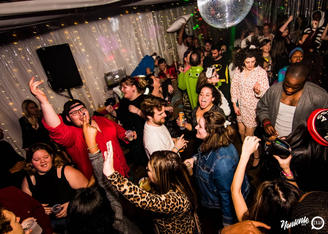 Nonsense: Slumber Party - January 18, 2019 at The Basement, East Atlanta. Nonsense will give you a new experience and reason to leave the couch on the 3rd Friday of every month! Kimber is the DJ. Photos by OhSnap.