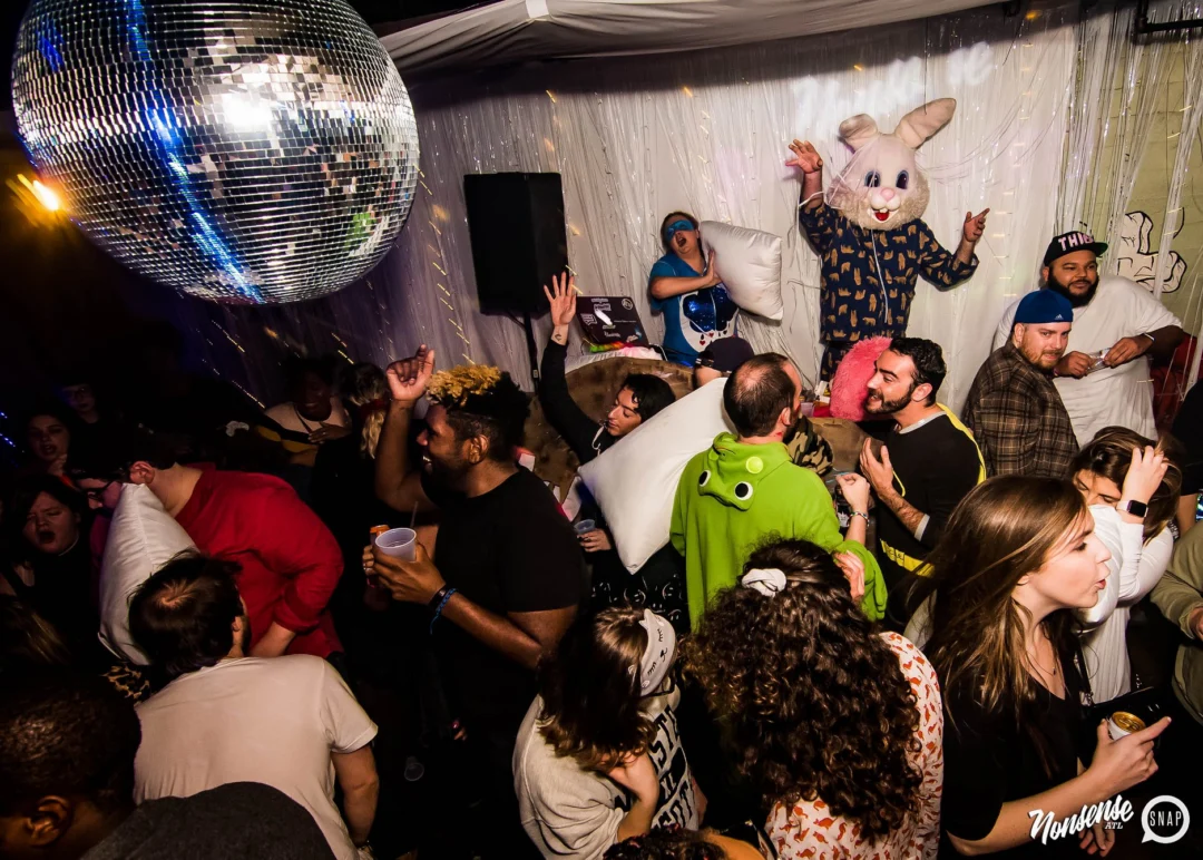 Nonsense: Slumber Party - January 18, 2019 at The Basement, East Atlanta. Nonsense will give you a new experience and reason to leave the couch on the 3rd Friday of every month! Kimber is the DJ. Photos by OhSnap.